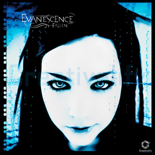 Evanescence Fallen Album Cover Amy Lee Gothic Rock Band PNG