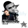 Exclusive Era Chris Brown Retro Star Poster Glitter Bling Album Art PNG