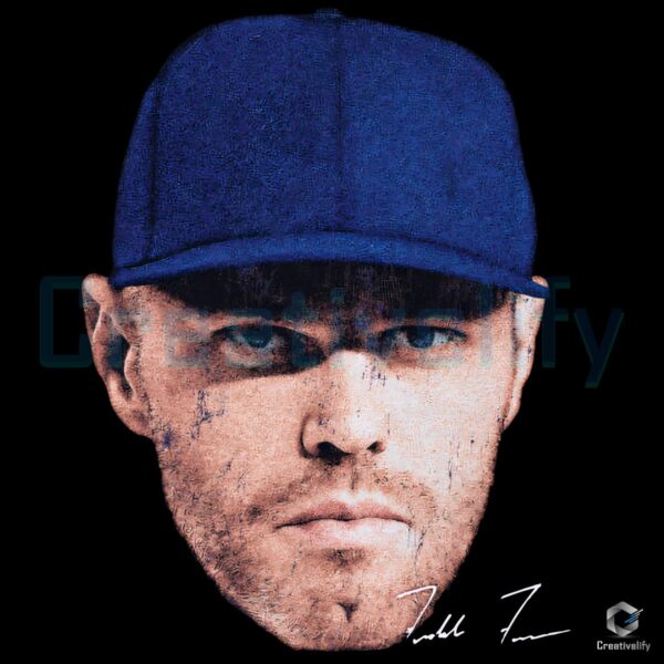 Freddie Freeman Los Angeles Baseball Vintage Headshot PNG