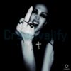 Gabbriette Dark Gothic Rebellious Middle Finger Cross Aesthetic PNG
