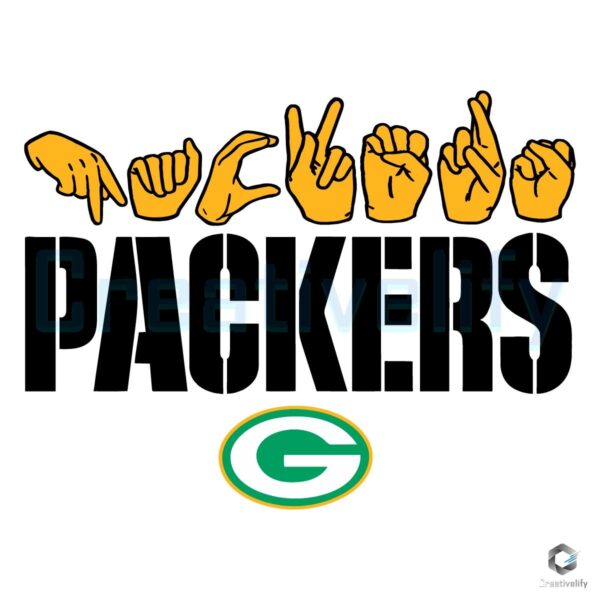 Green Bay Packers Homage Youth Love Sign SVG