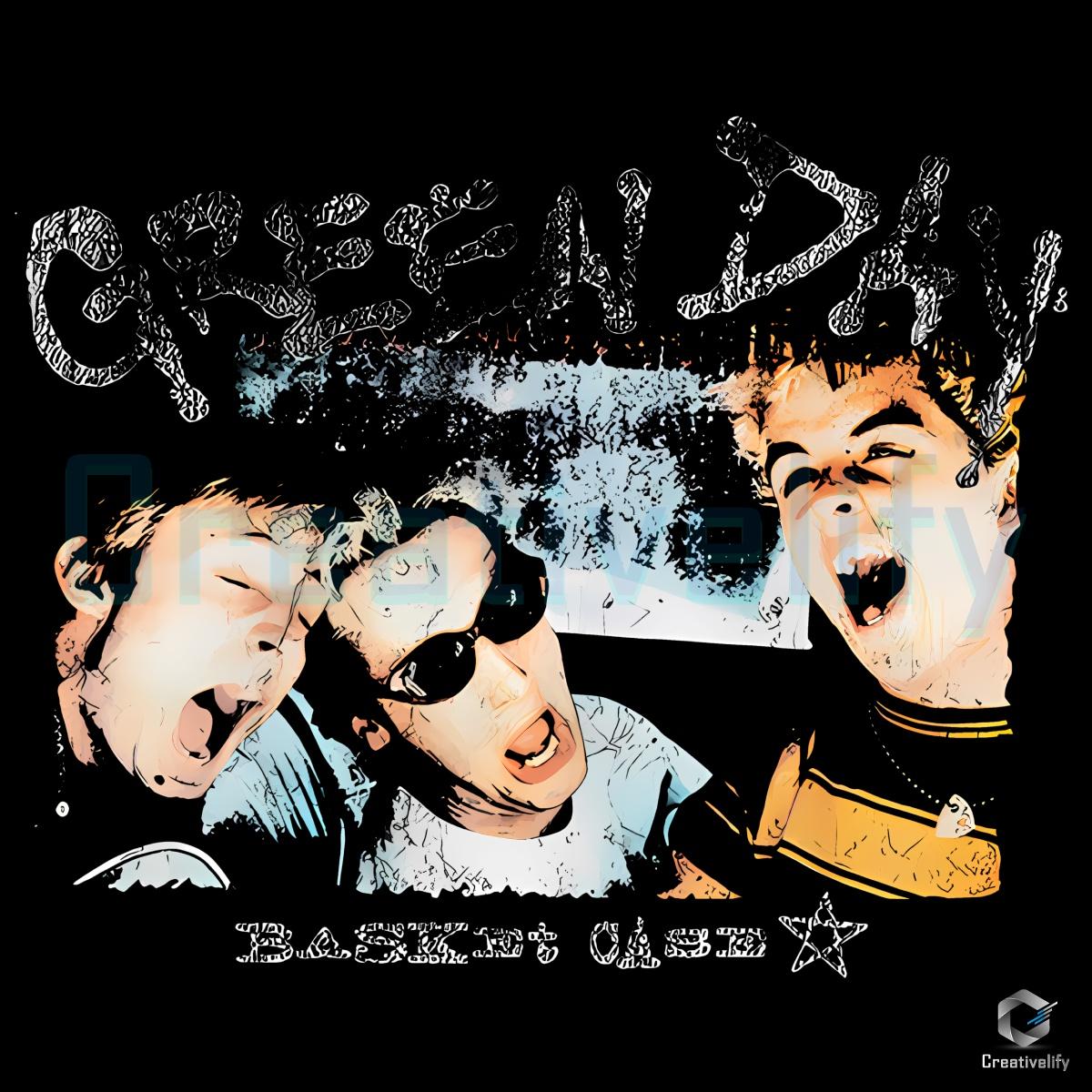 Green Day Basket Case Punk Rock Band Vintage Photo PNG Green Day Basket Case Punk Rock Band Vintage Photo PNG