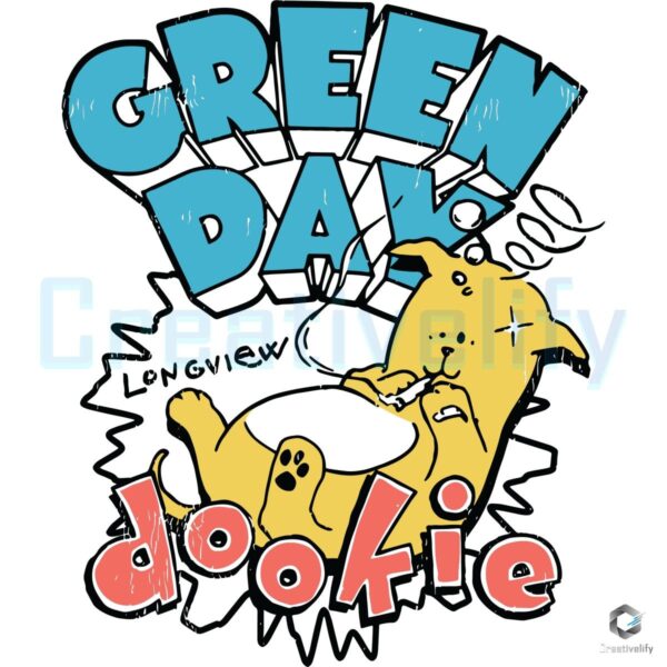 Green Day Dookie Longview Cartoon Album Art Punk Rock SVG