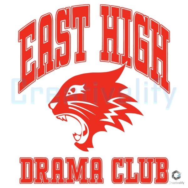 High School Musical East High Wildcats Drama Club Varsity Style SVG