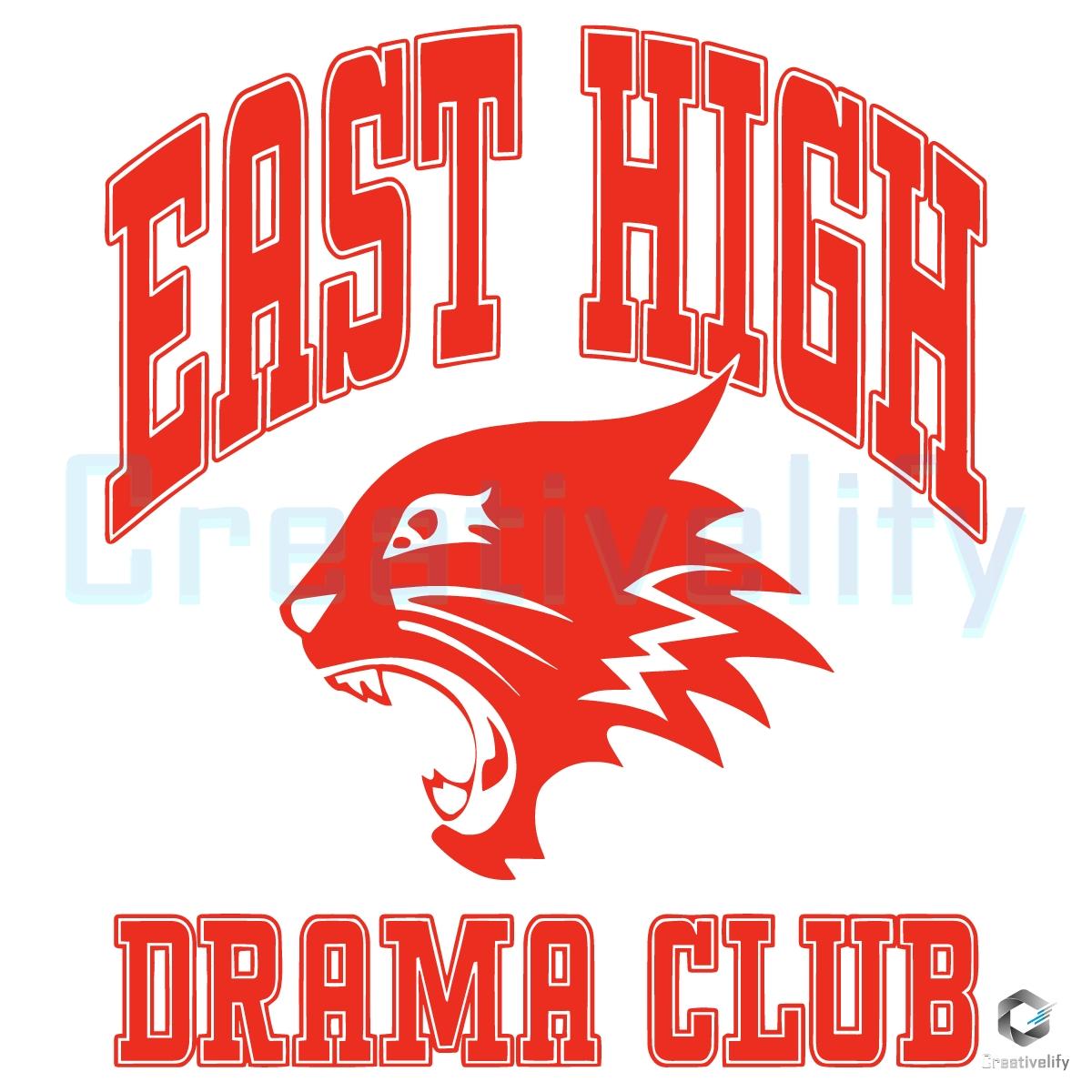 High School Musical East High Wildcats Drama Club Varsity Style SVG High School Musical East High Wildcats Drama Club Varsity Style SVG