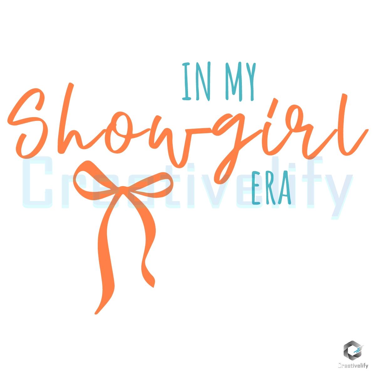 In My Showgirl Era Taylor Swift Ribbon SVG