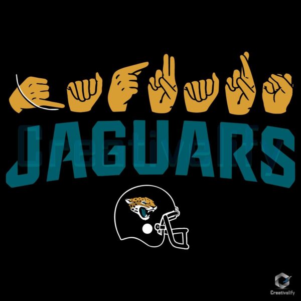 Jacksonville Jaguars Homage Youth Love Sign SVG