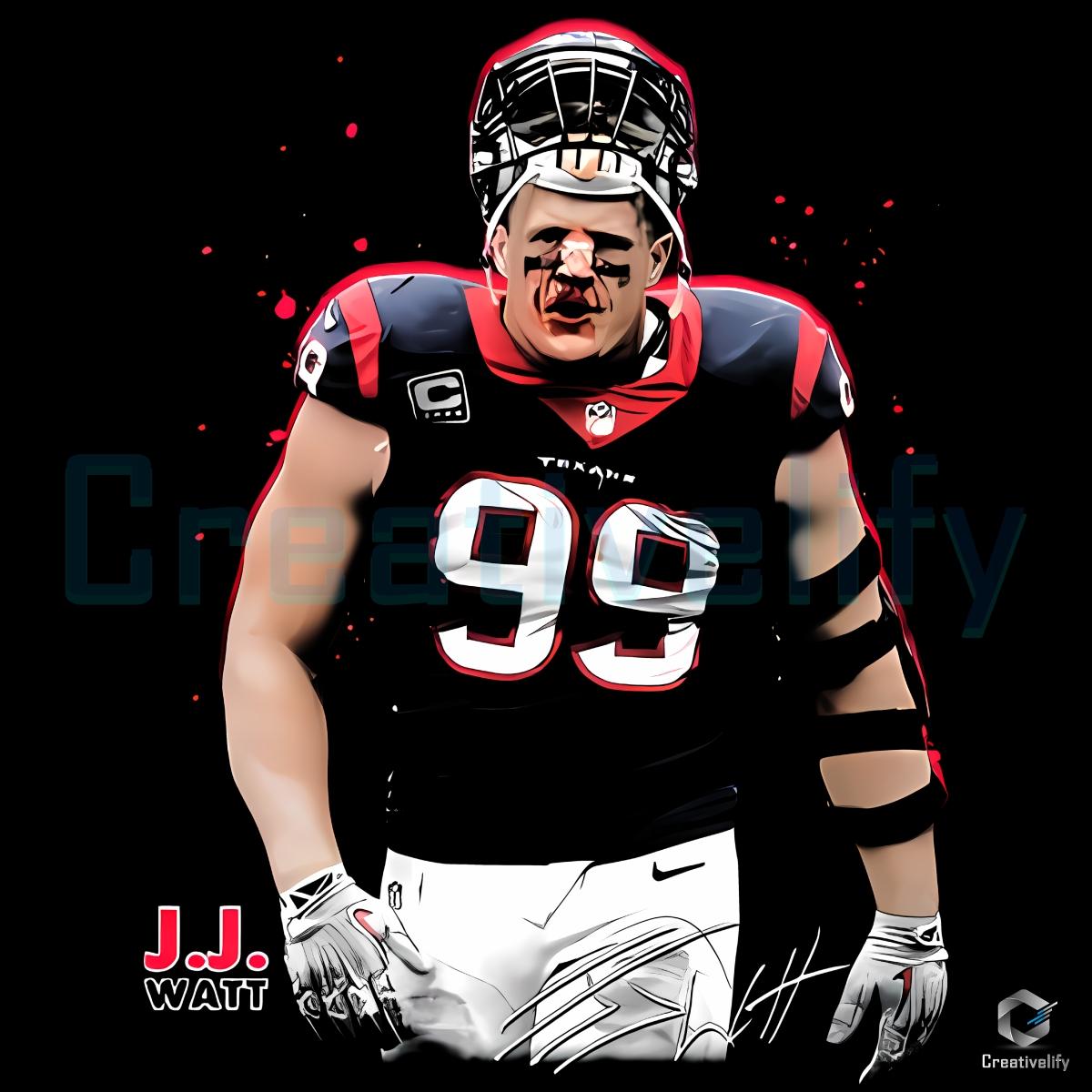 Jj Watt Houston Texans Nfl Vintage Bootleg Football PNG Jj Watt Houston Texans Nfl Vintage Bootleg Football PNG