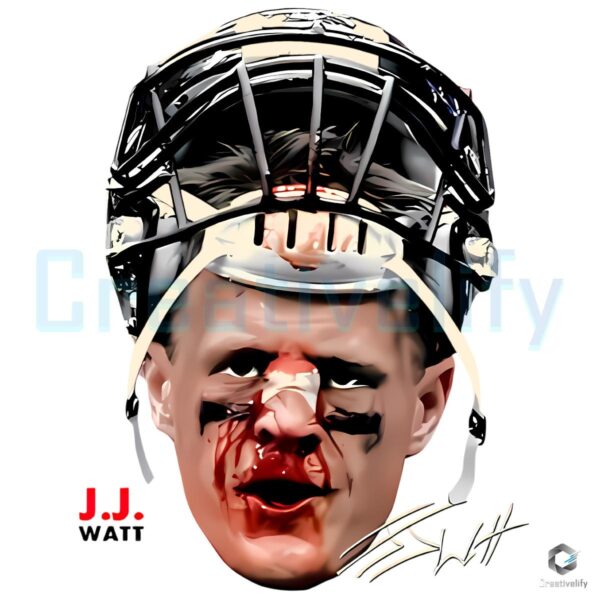 Jj Watt Vintage Bootleg Nfl Football Graphic PNG