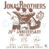 Jonas Brothers 20Th Anniversary Living The Dream Tour PNG