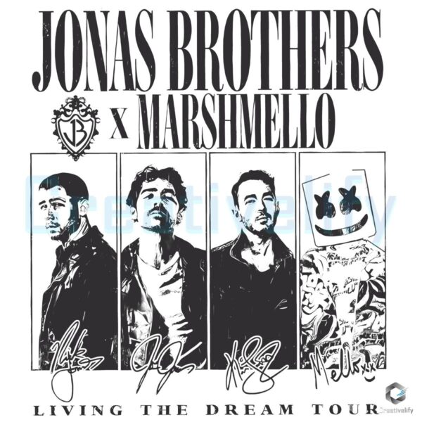 Jonas Brothers X Marshmello Living The Dream Tour PNG