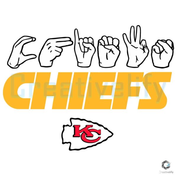 Kansas City Chiefs Homage Youth Love Sign SVG