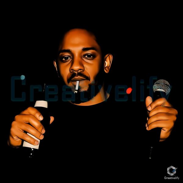 Kendrick Lamar Mic And Beer Candid Portrait PNG