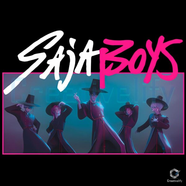 Kpop Demon Hunters Demon Saja Boys Comfort Colors PNG