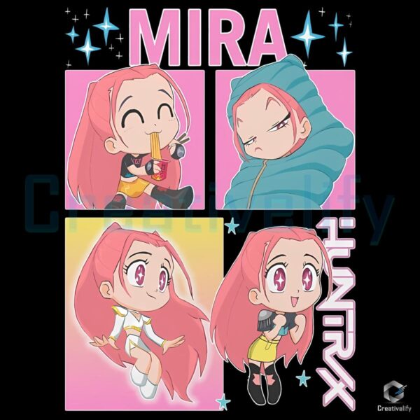 Kpop Demon Hunters Mira Huntrix Chibi PNG