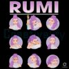 Kpop Demon Hunters Rumi Expressions Comfort Colors PNG