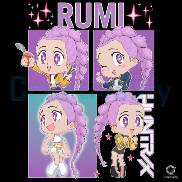 Kpop Demon Hunters Rumi Huntrix Chibi PNG