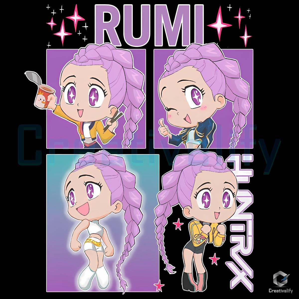 Kpop Demon Hunters Rumi Huntrix Chibi PNG Kpop Demon Hunters Rumi Huntrix Chibi PNG