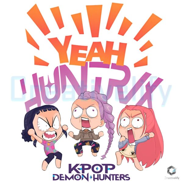 Kpop Demon Hunters Yeah Comfort Colors PNG