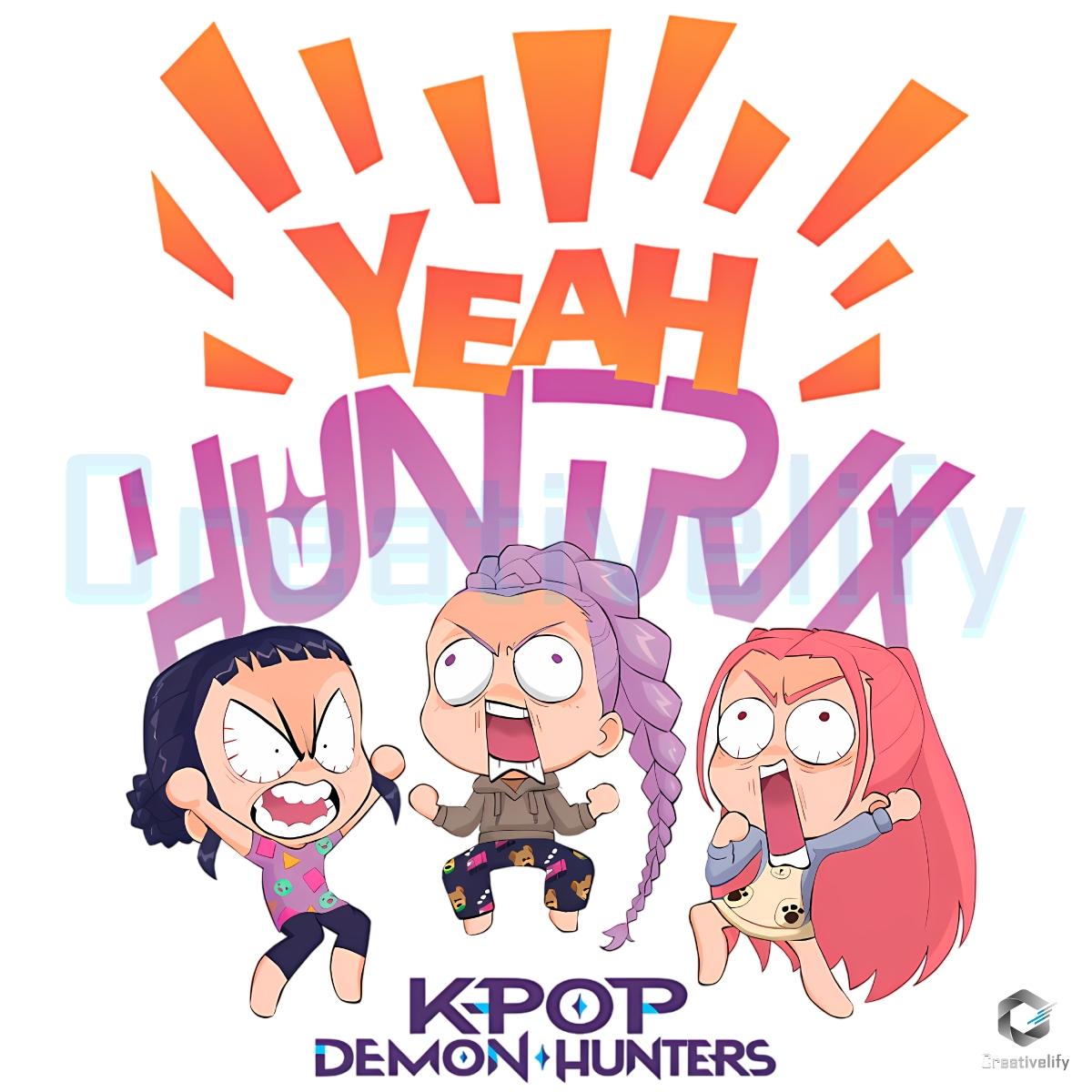 Kpop Demon Hunters Yeah Comfort Colors PNG Kpop Demon Hunters Yeah Comfort Colors PNG