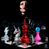 Lady Gaga Chessboard Queen Concept Art PNG
