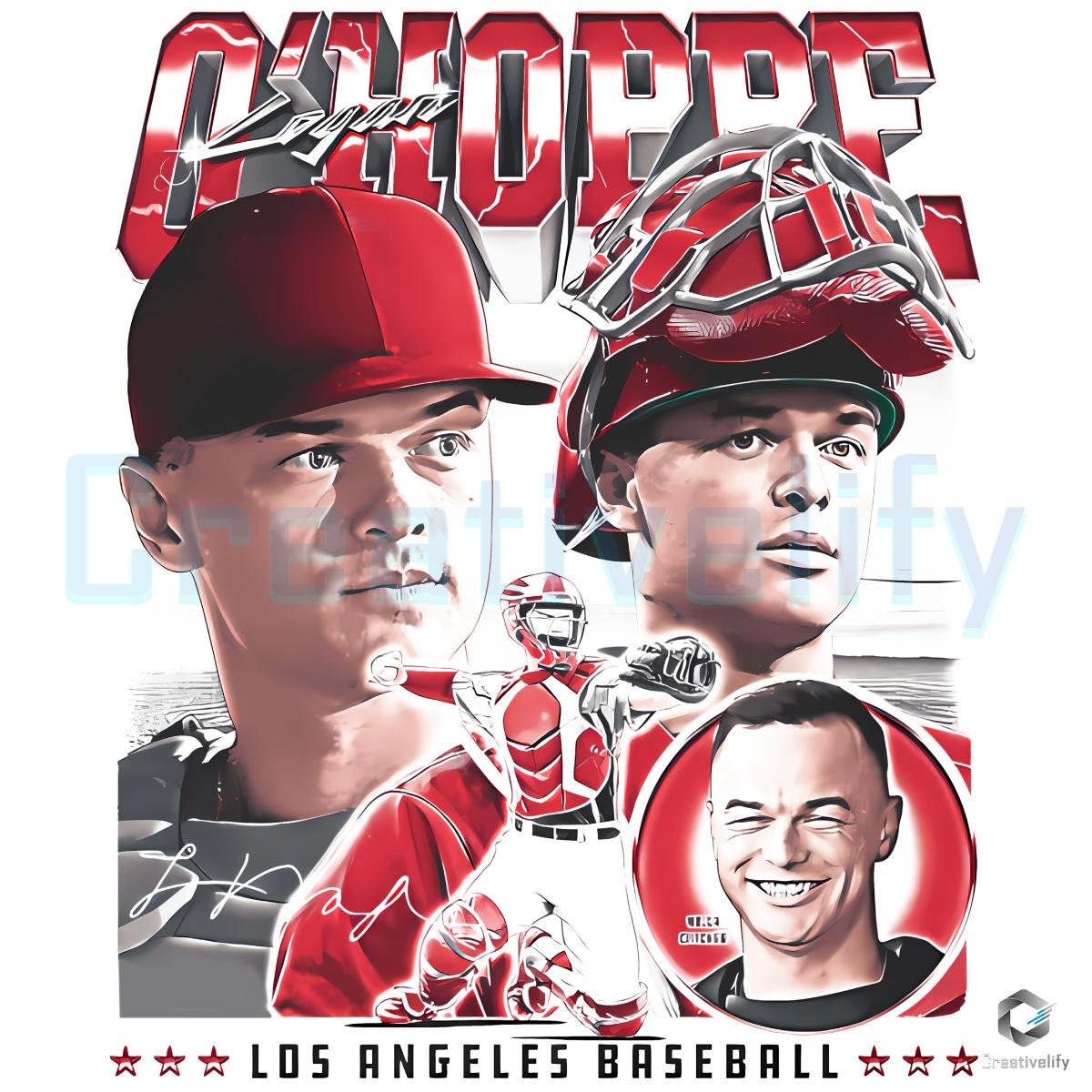 Logan O Hoppe Los Angeles Baseball Vintage PNG Logan O Hoppe Los Angeles Baseball Vintage PNG