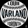 Louie Varland Toronto Vintage Baseball SVG
