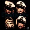 Madonna Four Portraits In White Captain Hat Graphic PNG