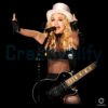 Madonna White Top Hat Black Guitar Concert Graphic PNG