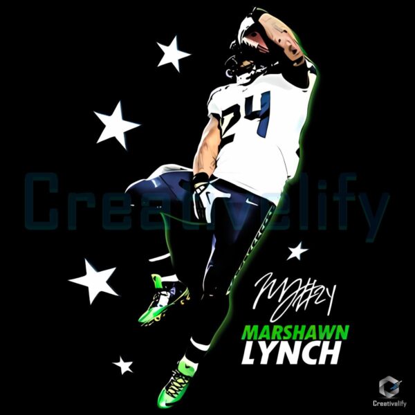 Marshawn Lynch Seahawks Nfl Running Back Beast Mode PNG