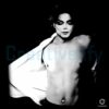 Michael Jackson Iconic Black White Shirtless Pose Vintage Music Legend PNG