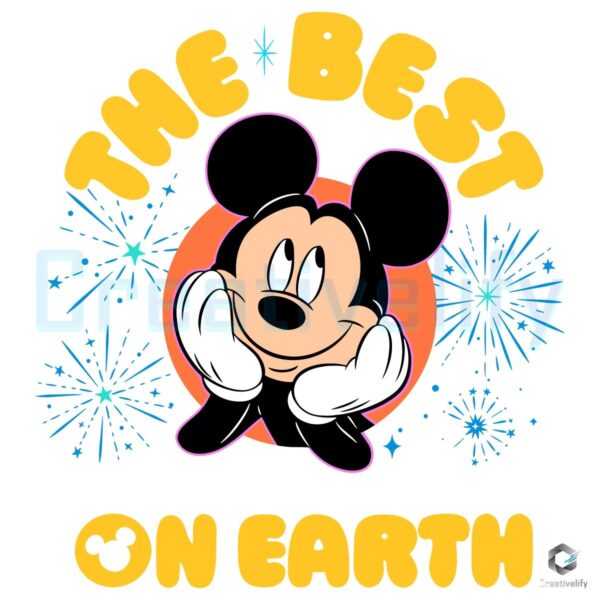 Mickey Mouse The Best On Earth Disney Parks SVG