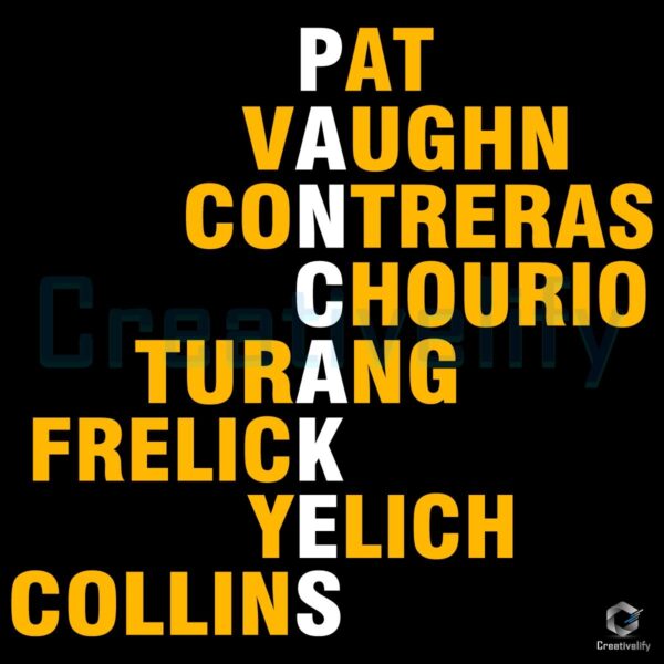 Milwaukee Brewers Pancakes Player Names SVG