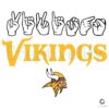 Minnesota Vikings Homage Youth Love Sign SVG