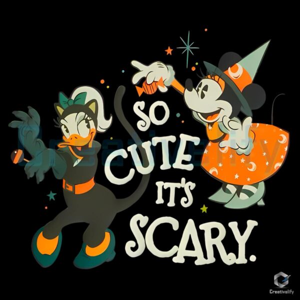 Minnie And Daisy Halloween So Cute Its Scary PNG