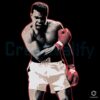 Muhammad Ali Boxing Legend Red Gloves Graphic PNG
