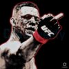 Nate Diaz Ufc Fighter Middle Finger Graphic Washed PNG