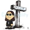 Ozzy Osbourne Charlie Brown Parody Retro Cartoon Rock Illustration PNG