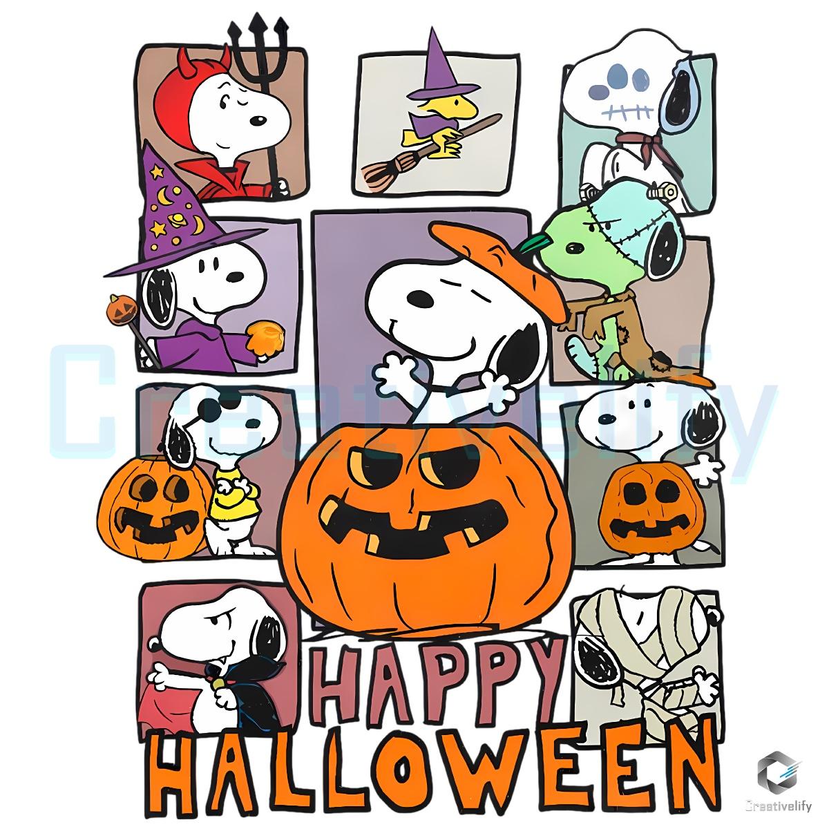 Peanuts Halloween Snoopy Pumpkin Ghost Witch Devil PNG Peanuts Halloween Snoopy Pumpkin Ghost Witch Devil PNG