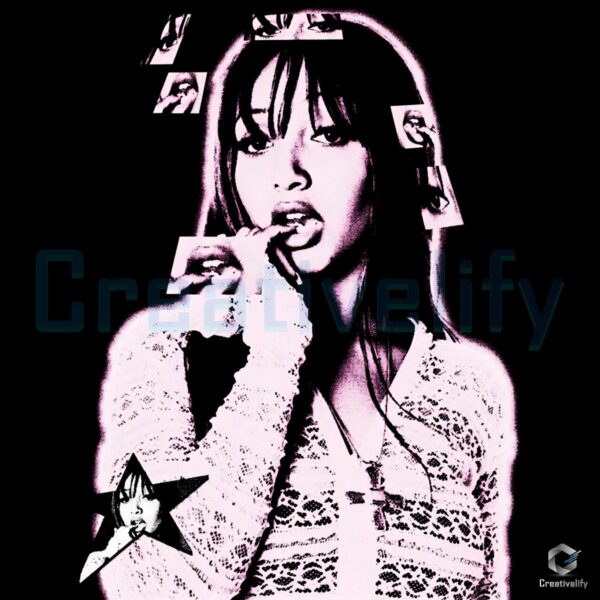 Pinkpantheress Retro Pop Art PNG