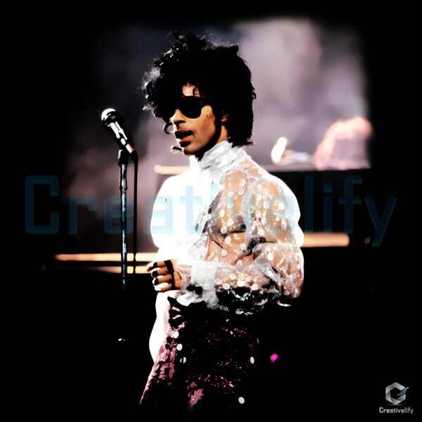 Prince Vintage Concert Style Iconic Music Legend PNG