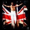 Queen Freddie Mercury Union Jack Flag Concert Iconic Rock PNG