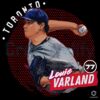 Retro Louie Varland Toronto Blue Baseball Vintage Illustration PNG