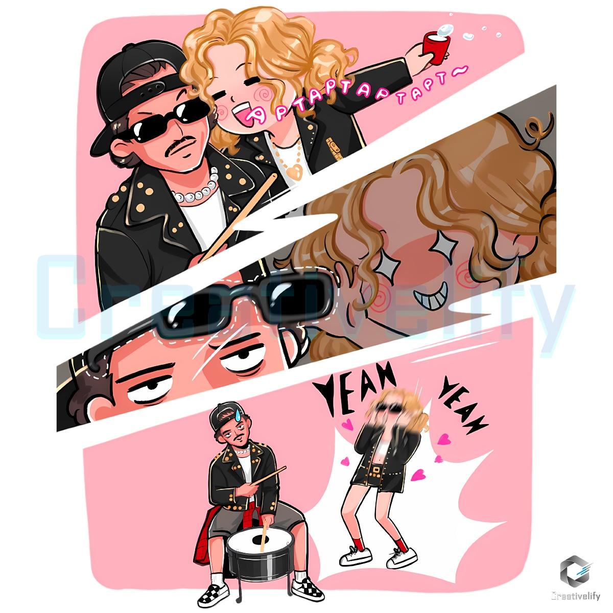 Rose And Bruno Mars Apt Cartoon Fanart Party Dance PNG Rose And Bruno Mars Apt Cartoon Fanart Party Dance PNG