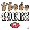 San Francisco 49Ers Homage Youth Love Sign SVG
