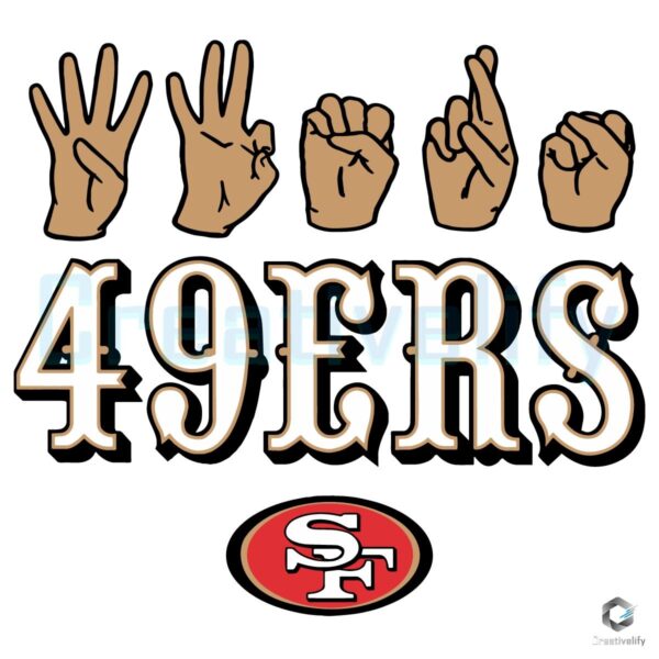 San Francisco 49Ers Homage Youth Love Sign SVG