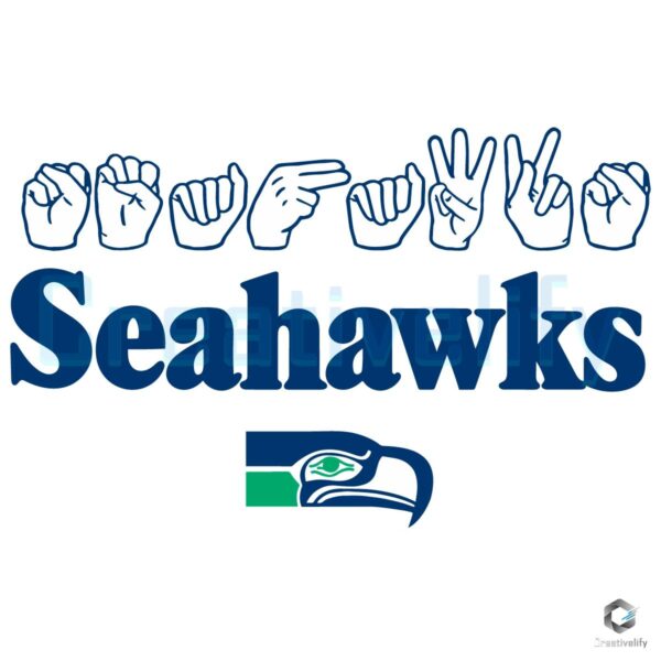 Seattle Seahawks Homage Youth Love Sign SVG