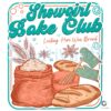 Showgirl Bake Club Retro Vintage Bread Bakery Illustration PNG