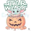 Star Wars Grogu Pumpkin Halloween PNG