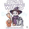 Star Wars Halloween Princess Leia Witch R2D2 Pumpkin Cute Disney PNG